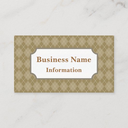 Coffee Argyle Visitekaartje (Voorkant)