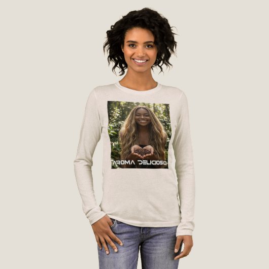 COFFEE - AROMA DELICIOSO Tri-Blend SHIRT (Voorkant)