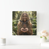 COFFEE - AROMA DELICIOSO VIERKANTE KLOK (Huis)