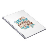 Coffee Art Coffee And Think You Notitieboek (Rechterzijde)