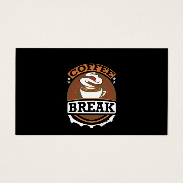 Coffee Art Coffee Break Visitekaartje (Voorkant)