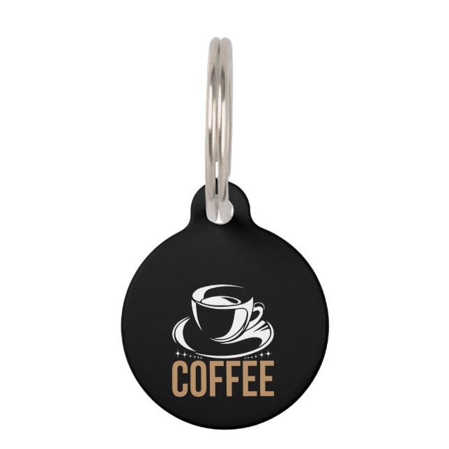 Coffee Art Coffee Huisdierpenning (Voorkant)