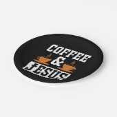 Coffee Art Coffee & Jesus Papieren Bordje (Gekanteld)