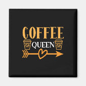 Coffee Art Coffee Queen Magneet (Voorkant)