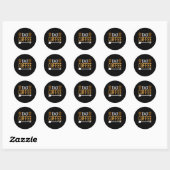 Coffee Art Dad Coffee Ronde Sticker (Vel)