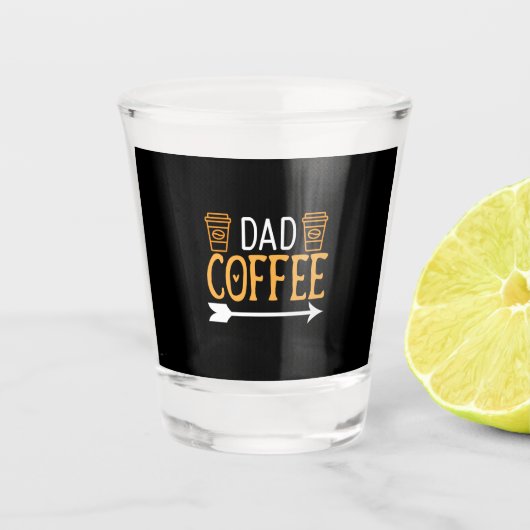 Coffee Art Dad Coffee Shot Glas (Voorkant)