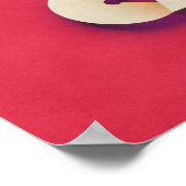 Coffee Art Deco Red Poster (Hoek)