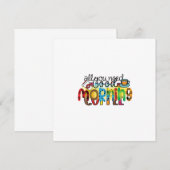 Coffee Art Good Morning Kaart (Voorkant / Achterkant)