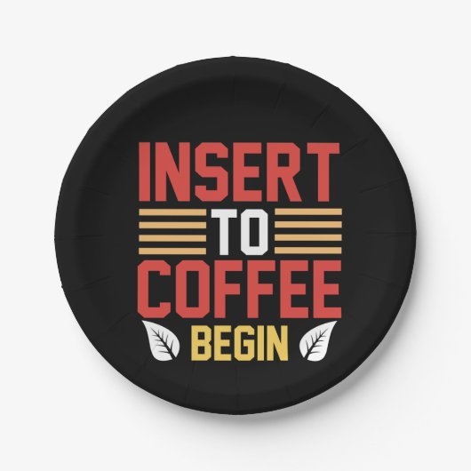 Coffee Art Insert to Coffee Begin Papieren Bordje (Voorkant)