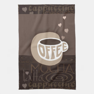 Coffee Art Kitchen Towel Theedoek