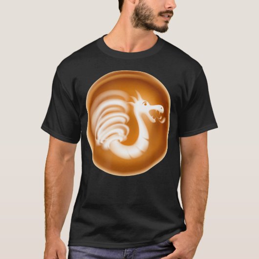 Coffee Art Latte Espresso Barista Drawing Coffee T-shirt (Voorkant)