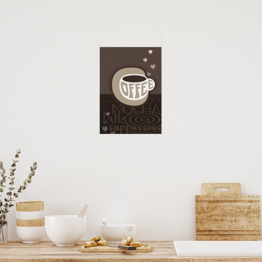 Coffee Art Poster (Keuken)