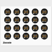 Coffee Art Sister Coffee Ronde Sticker (Vel)