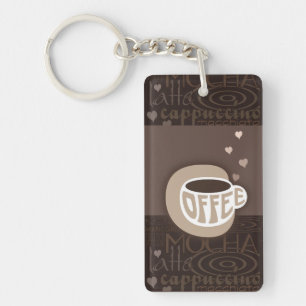 Coffee Art Sleutelhanger