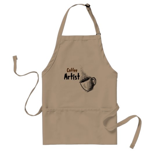 Coffee Artist Apron Standaard Schort (Voorkant)