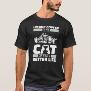 Coffee Artist Cat Cafe Bean Caffeine Barista T-shirt