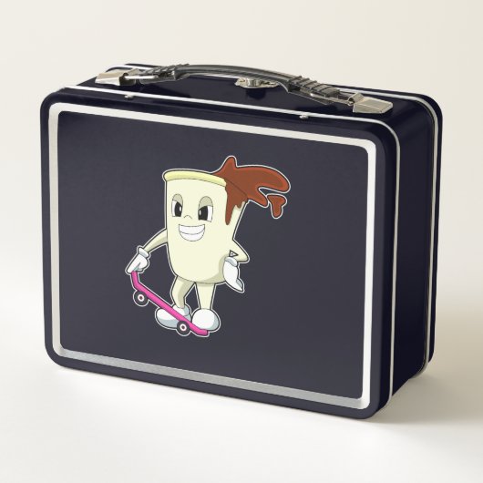 Coffee as Skater with Skateboard (Achterkant)