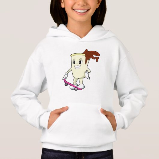 Coffee as Skater with Skateboard (Voorkant)