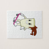 Coffee as Skater with Skateboard Legpuzzel (Horizontaal)