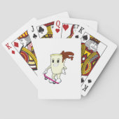 Coffee as Skater with Skateboard Pokerkaarten (Achterkant)