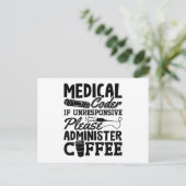 Coffee Assistent ICD-codering Briefkaart (Staand voorkant)