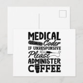 Coffee Assistent ICD-codering Briefkaart (Voorkant / Achterkant)