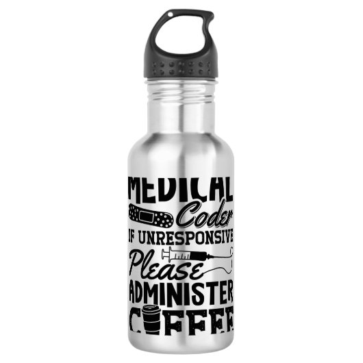 Coffee Assistent ICD-codering Waterfles (Voorkant)