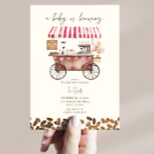 Coffee Baby brouwt rood neutraal Baby shower Kaart