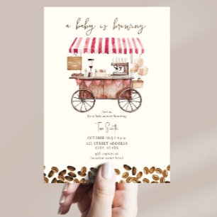 Coffee Baby brouwt rood neutraal Baby shower Kaart