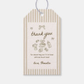 Coffee Baby is Brewing Baby Shower Cadeaulabel (Voorkant)