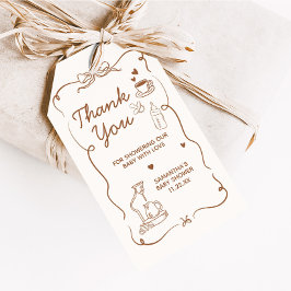 Coffee Baby is Brewing Baby shower Favoriet Tags Cadeaulabel
