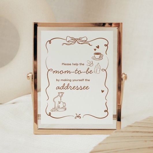 Coffee Baby is Brewing Envelop Station Bord Poster
