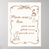 Coffee Baby is Brewing Shower Mom Osa Bar Sign Poster (Voorkant)