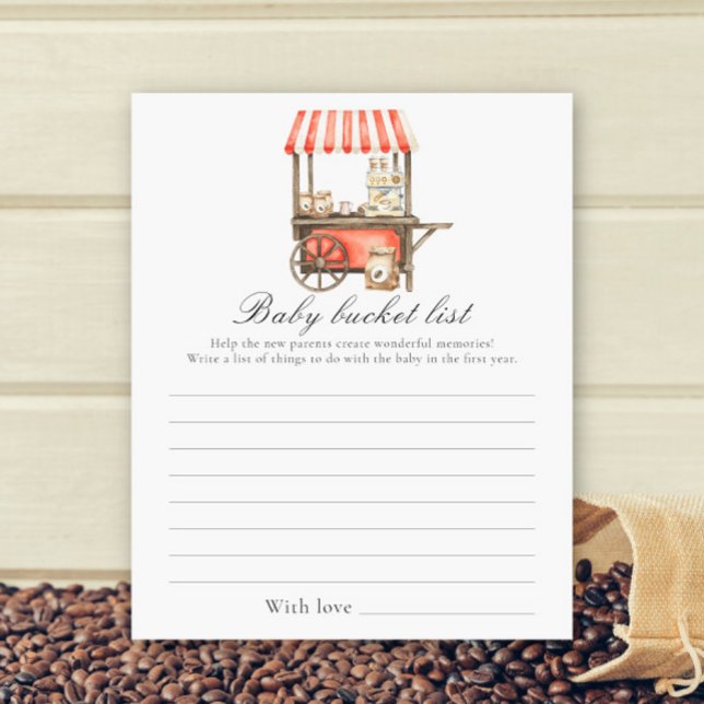 Coffee baby shower - Baby bucket list (Creator heeft geüpload)