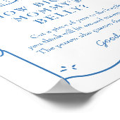 Coffee Baby Shower Belly Sign Poster (Hoek)