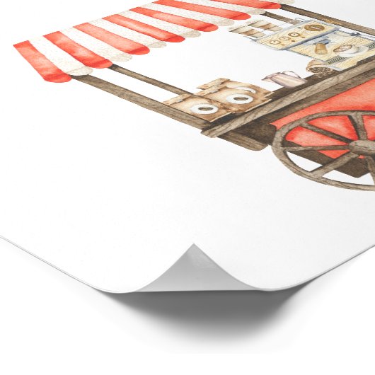 Coffee baby shower - favors, please take one poster (Hoek)