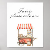 Coffee baby shower - favors, please take one poster (Voorkant)