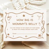 Coffee Baby Shower How Big is Her Belly Informatiekaartje