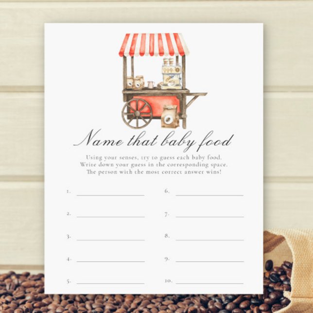 Coffee baby shower - Name that baby food (Creator heeft geüpload)