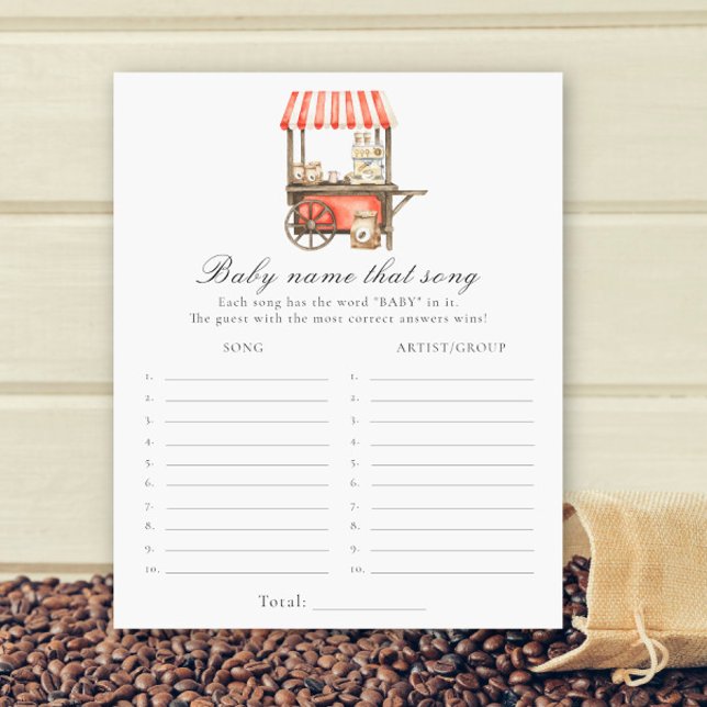 Coffee baby shower - Name that song game (Creator heeft geüpload)