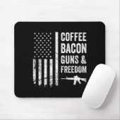Coffee Bacon Guns & Dom - Bbq Grill Funny Gun Muismat (Met muis)