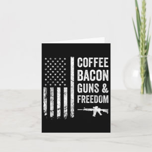 Coffee Bacon Pistolen &amp; Freedom - BBQ Grill Gr Kaart
