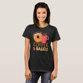 Coffee Bagel Breakfast Brunch Bagel T-shirt (Voorkant volledig)