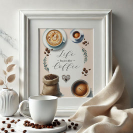 Coffee Bar borden Poster