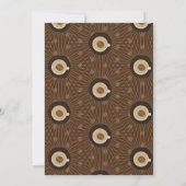 Coffee Bar Bruiloftsborrel Gouden Schrift Kaart (Achterkant)