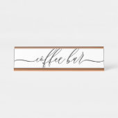 Coffee Bar Reception Bureau Naambordje (Voorkant)