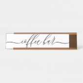 Coffee Bar Reception Bureau Naambordje (Voorkant)