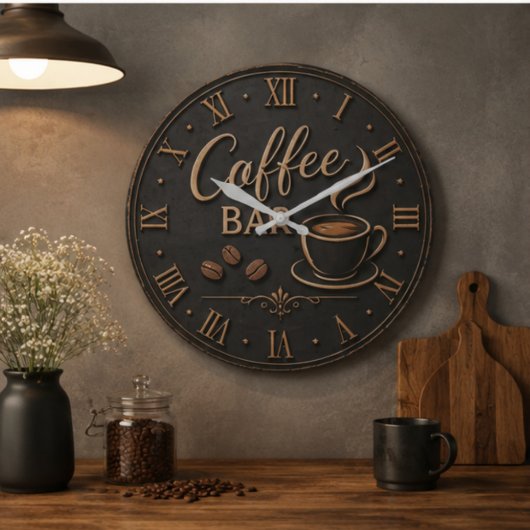 Coffee Bar Rustic Coffee Lover Station Gift Grote Klok