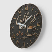 Coffee Bar Rustic Coffee Lover Station Gift Grote Klok (Hoek)