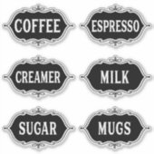 Coffee Bar-Sticker Sticker (Voorkant)